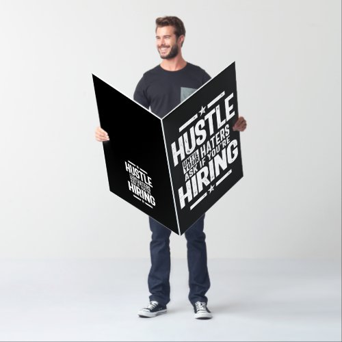 Hustle Entrepreneur Shirt Hustle Until Your Haters Card