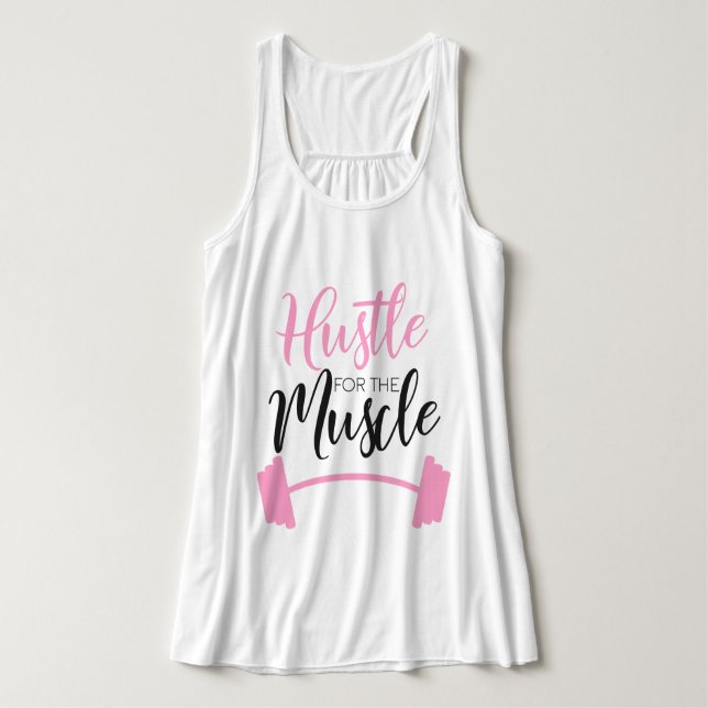 Hustle for the Muscle - Funny  Tank Top (Design Front)