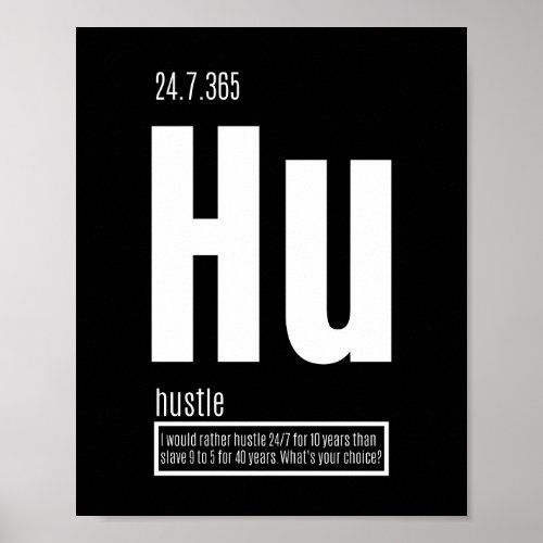 Hustle _ Fundamental Elements of Success Poster