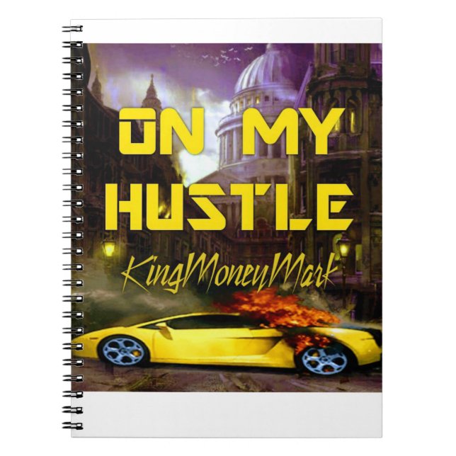  HUSTLE HARD LOGO SPIRAL NOTE BOOK (Front)