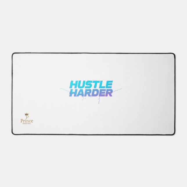 Hustle Harder - Motivational Mouse Pad Modern (Front)