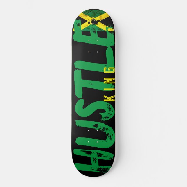 HUSTLE KING  8 1/4" Skateboard Deck (Front)