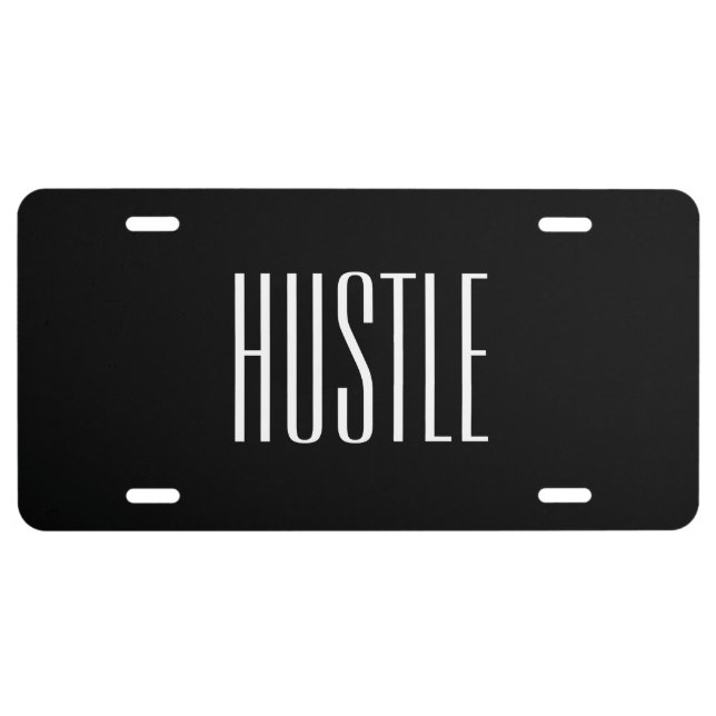 Hustle License Plate (Front)