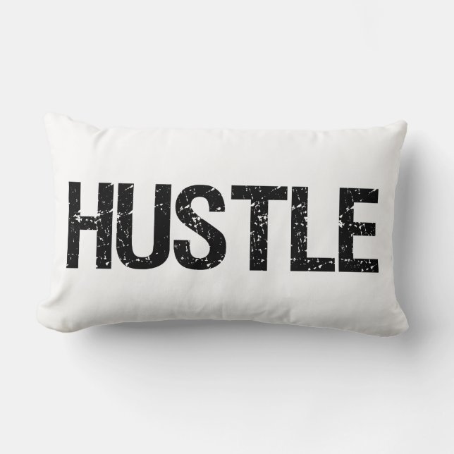 Hustle Lumbar Pillow (Front)