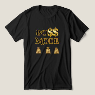 HUSTLE MODE GOLD BLACK MOTIVATIONAL GRAPHIC MEN'S Tri-Blend SHIRT
