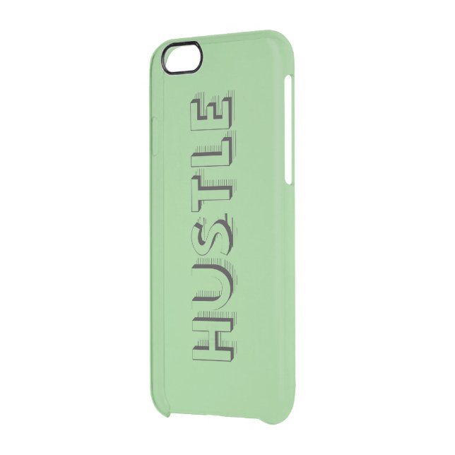 Hustle Modern Typography Uncommon iPhone Case (Back Left)