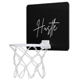 Hustle Quote Mini Basketball Hoop