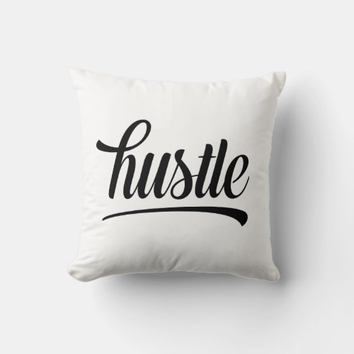 Hustle Throw Pillow