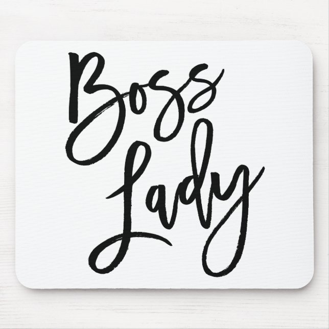 Hustle Trendy Lettering Mouse Pad (Front)