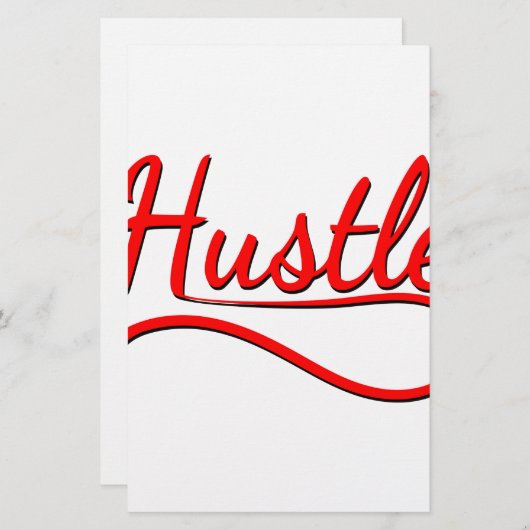 Hustle Typography Art (Front/Back)