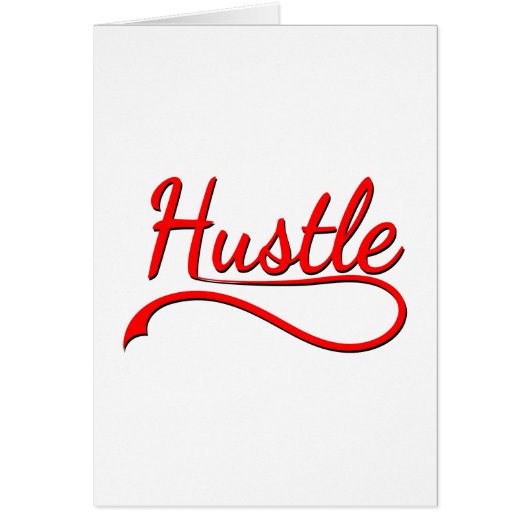 Hustle Typography Art Cards (Front)