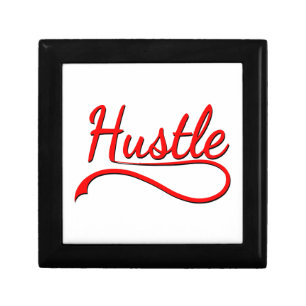 Hustle Typography Art Gift Box