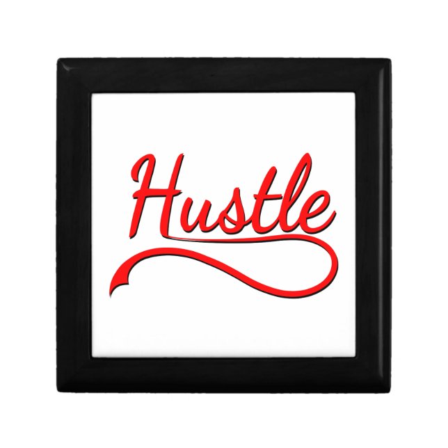 Hustle Typography Art Gift Box (Front)