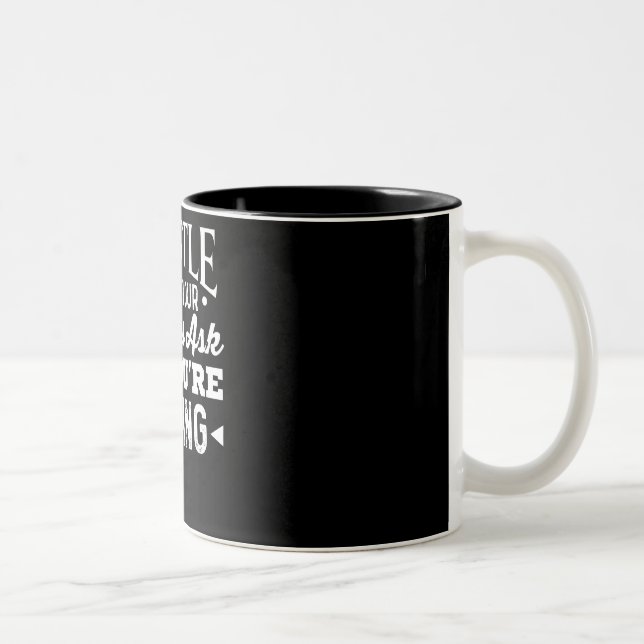 Hustle Until Your Haters Ask If Youre Hiring Two-Tone Coffee Mug (Right)