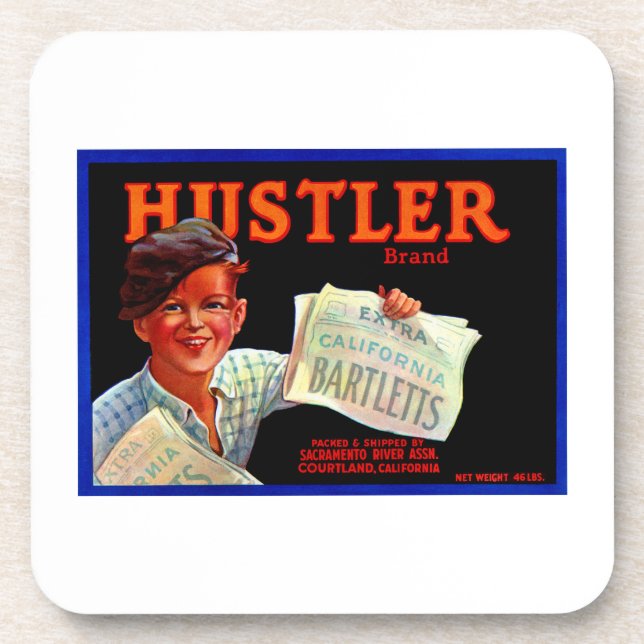 Hustler Bartletts Beverage Coaster (Front)