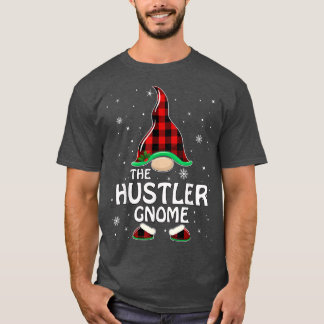 Hustler Gnome Buffalo Plaid Matching Family Christ T-Shirt