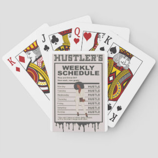 Hustlers weekly schedule  poker cards