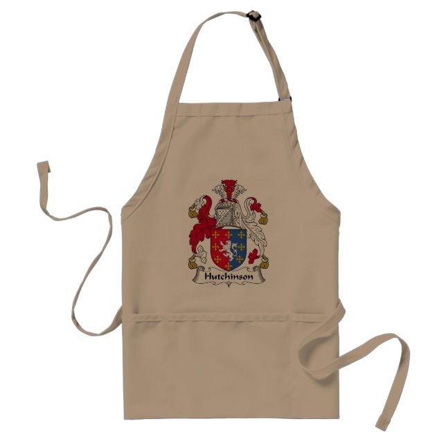 Hutchinson Family Crest Adult Apron (Front)