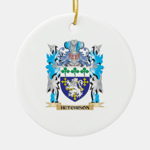 Hutchison Coat of Arms - Family Crest Ceramic Ornament