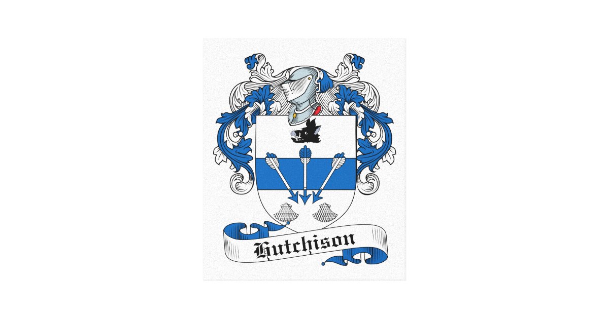 hutchison-family-crest-canvas-print-zazzle