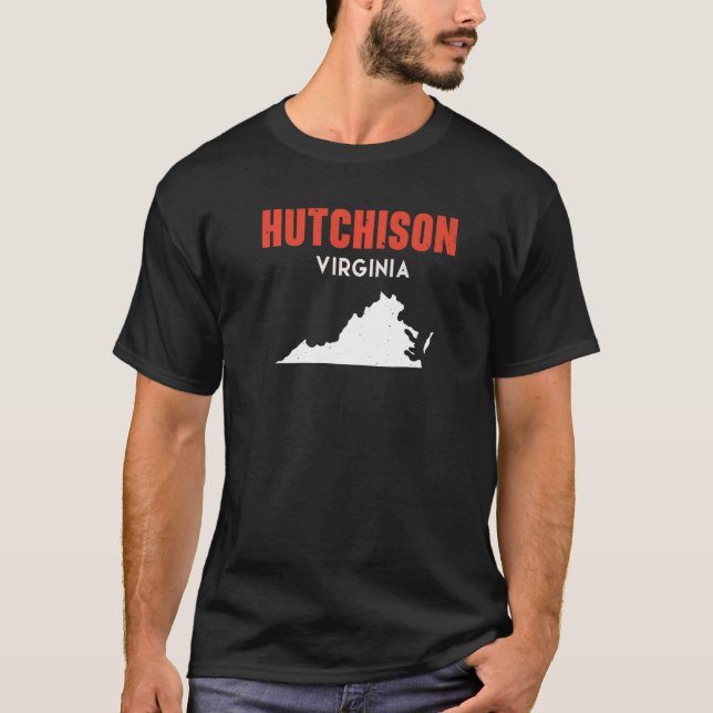 Hutchison Virginia USA State America Travel Virgin T-Shirt (Front)