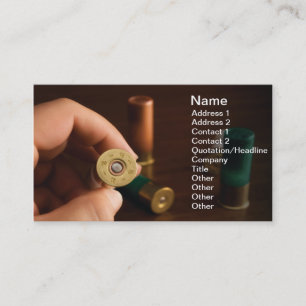 Huting ammo business card