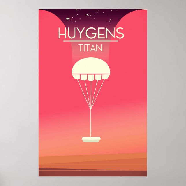 Huygens Titan Space Art poster. Poster (Front)