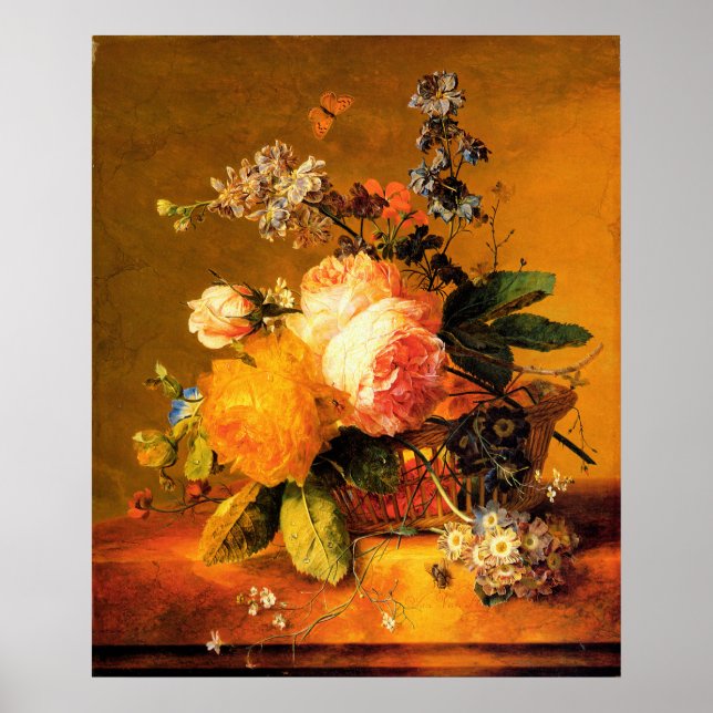 Huysum Floral Still Life Poster (Front)
