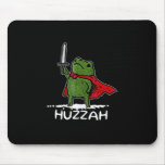 Huzzah Frog Knight Funny Sword Meme Quote  Mouse Pad