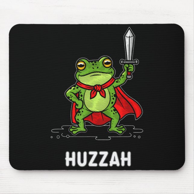 Huzzah Frog  Mouse Pad (Front)