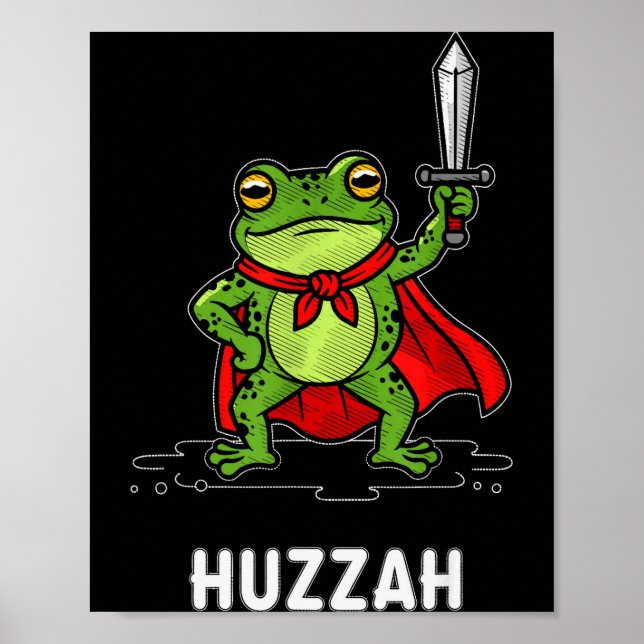 Huzzah Frog  Poster (Front)
