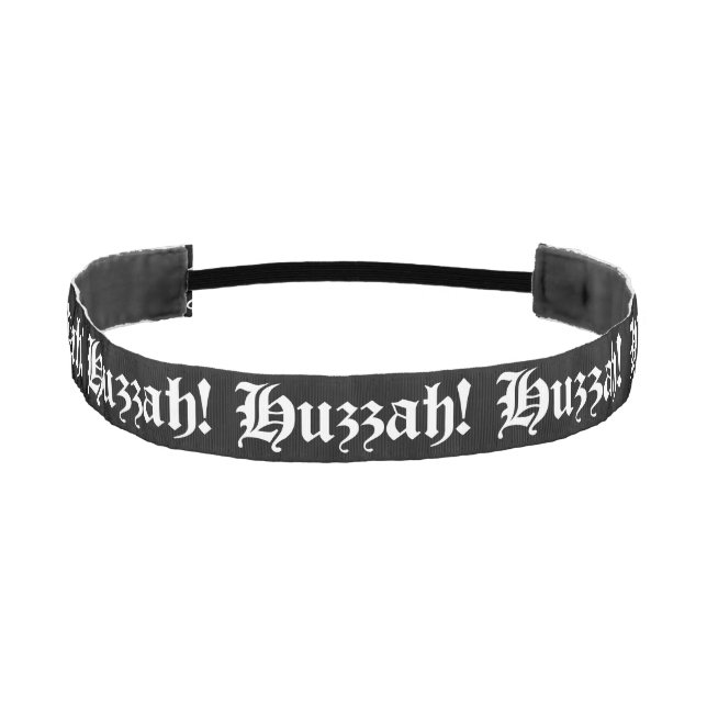Huzzah! {Medieval Typography} Athletic Headband (Front)