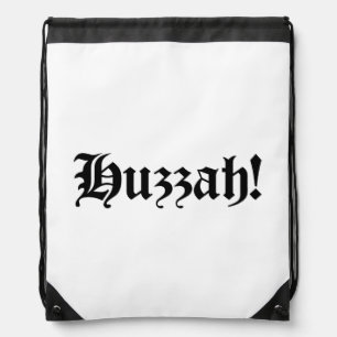 Huzzah! {Medieval Typography} Drawstring Bag