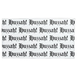 Huzzah! {Medieval Typography} Pillow Case