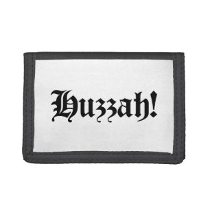 Huzzah! {Medieval Typography} Trifold Wallet