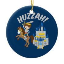 Huzzah Renaissance Faire Knight Ceramic Ornament