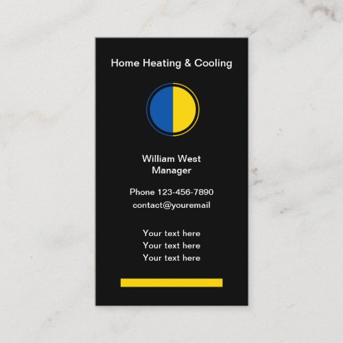 HVAC Air Conditioning Services Business Card