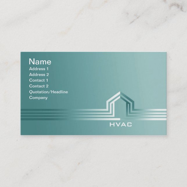 HVAC Business Cards (Front)