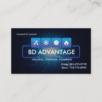 Hvac Business Cards by Studio427 at Zazzle