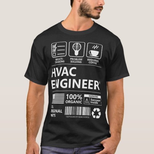 HVAC Engineer Funny Gift  T_Shirt