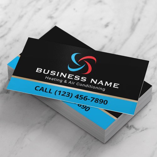 HVAC Heating &amp; Air Conditioning Professional Business Card