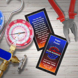 HVAC Heating and Air Business Card