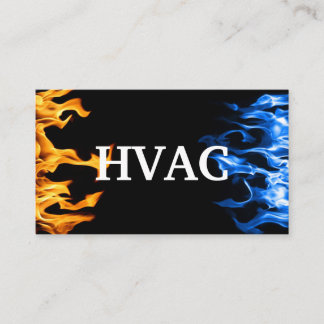 HVAC Heating and Air Conditioning Cooling Business Card