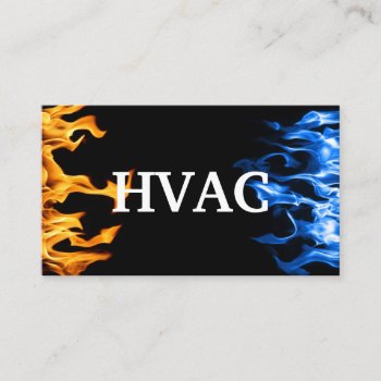 Hvac Heating And Air Conditioning Cooling  Business Card by imageO at Zazzle