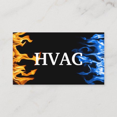 Hvac Heating And Air Conditioning Cooling  Business Card