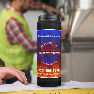 HVAC Heating and Air Thermal Tumbler