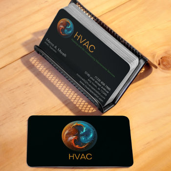 Hvac Heating And Cooling Specialists Business Card by 1Bizchoice at Zazzle