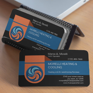 HVAC Heating and Cooling Specialists Business Card