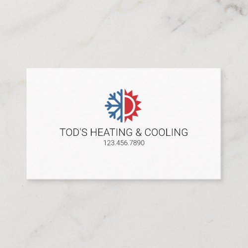 HVAC Heating  Cooling  Air Conditioning Business Card