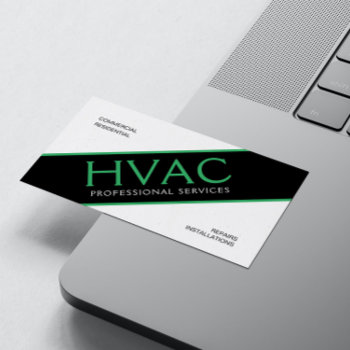 Hvac Heating & Cooling Professional Business Card by lesrubadesigns at Zazzle